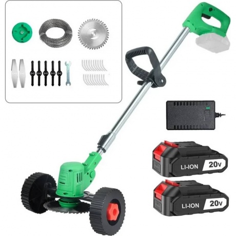 Триммер-газонокосилка аккумуляторный ZITREK GreenCut 20 Pro (20В, Li-ion аккумулятор 2шт, колеса) хорошее состояние