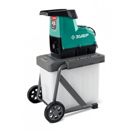 Измельчитель садовый электрический ЗУБР 3000 Вт, (ЗИЭ-45-3000) - фото 2