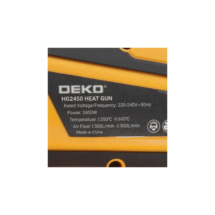 Фен строительный DEKO HG2450, 2450 Вт, с плавной регулировкой - фото 6