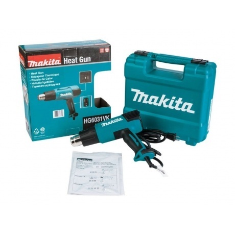 Технический фен Makita HG6031VK 1800Вт темп.50-600С - фото 5