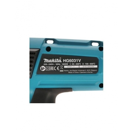 Технический фен Makita HG6031VK 1800Вт темп.50-600С - фото 7