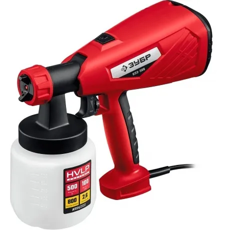 Краскопульт Зубр КПЭ-500 550Вт бак:800мл 800мл/мин