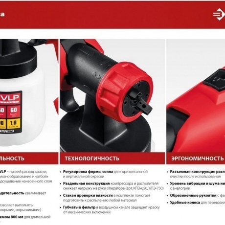 Краскопульт Зубр КПЭ-750 - фото 10