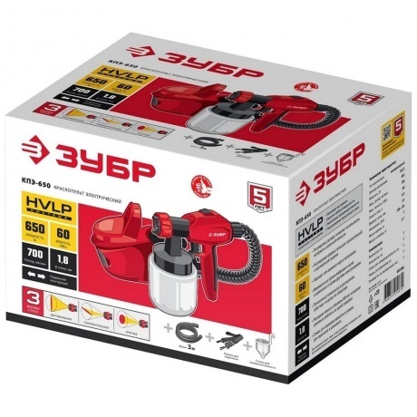 Краскопульт Зубр КПЭ-650 - фото 7