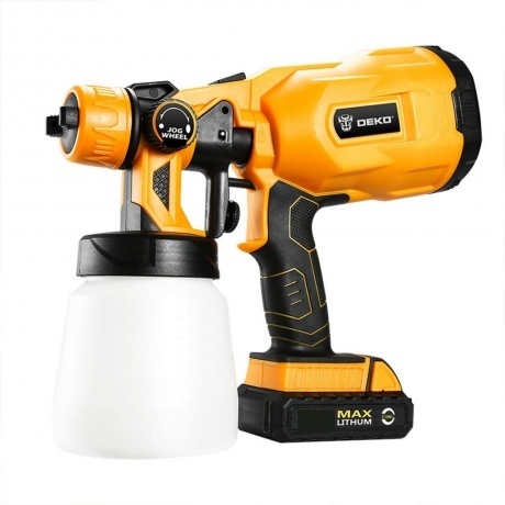 

Краскопульт аккумуляторный DEKO DKSG20K2, 120W, 800 мл