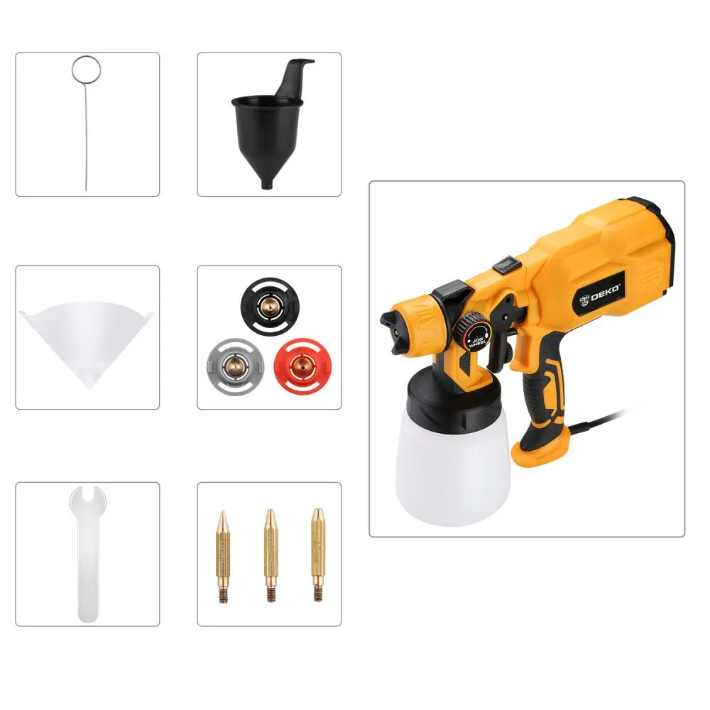 Краскопульт электрический DEKO DKSG55K1 HVLP (550W, 800 мл) - фото 2