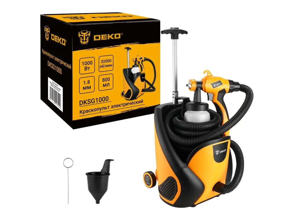 Краскопульт электрический DEKO DKSG1000 (1000 Вт, 800 мл) - фото 2