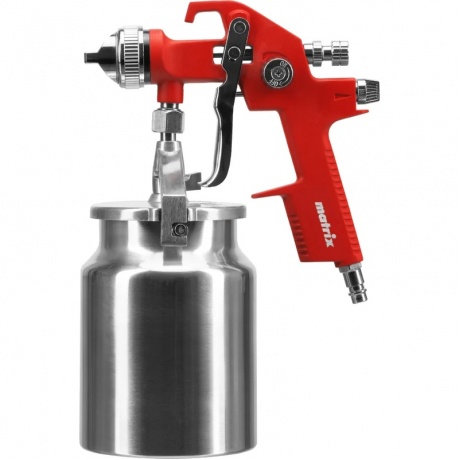 Краскораспылитель HVLP пневмат. с нижним бачком V= 1 л, сопло диаметром 1.4 мм Matrix - фото 3