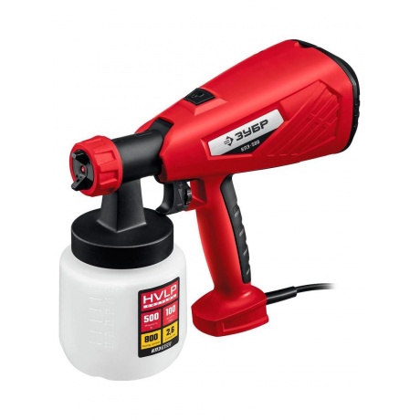 Краскопульт Зубр КПЭ-500 550Вт бак800мл 800млмин отличное состояние 4722₽