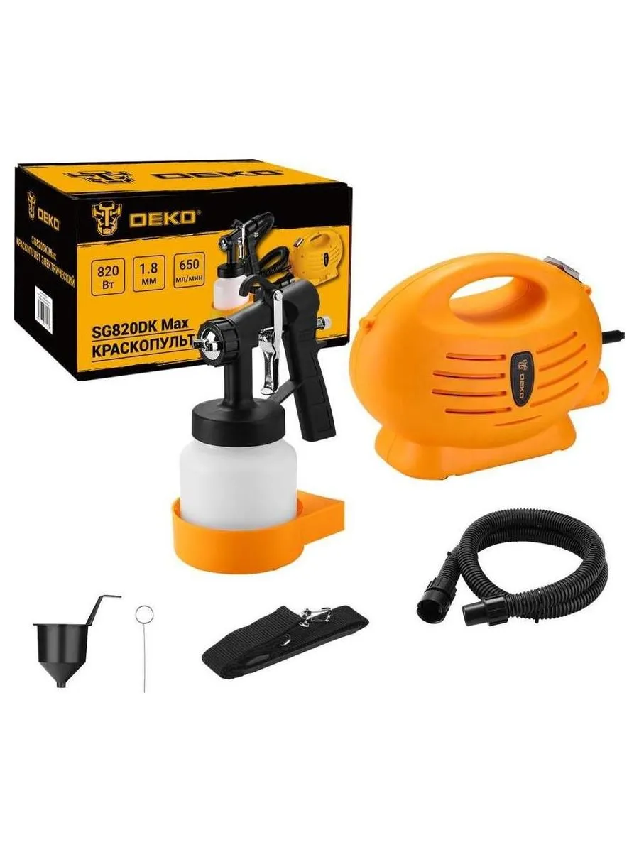 Краскопульт электрический DEKO SG820DK Max, 800 мл, 820Вт - фото 1