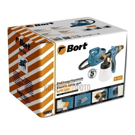 Краскораспылитель электрический Bort BFP-400 - фото 2