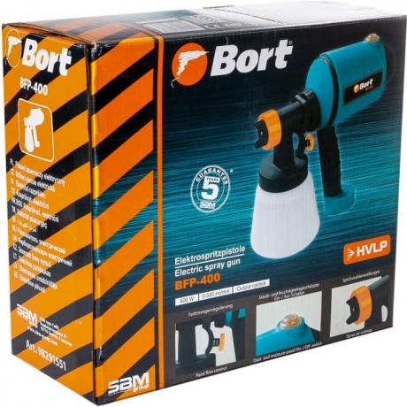 Краскораспылитель электрический Bort BFP-400 - фото 4