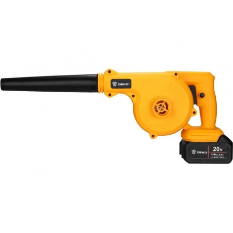 Воздуходувка садовая аккумуляторная  DEKO DKBL20, 20В, 1x4.0Ач - фото 3