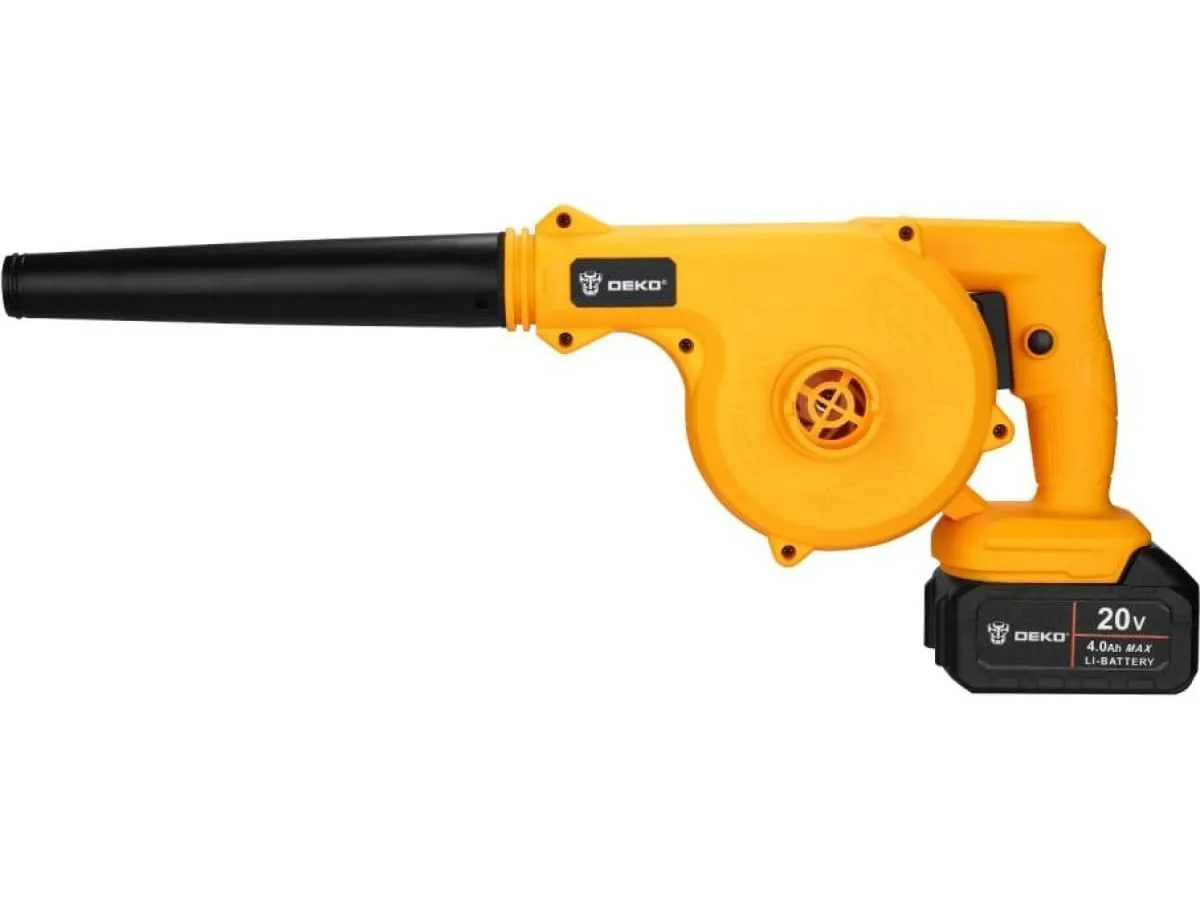 Воздуходувка садовая аккумуляторная  DEKO DKBL20, 20В, 2x4.0Ач - фото 3