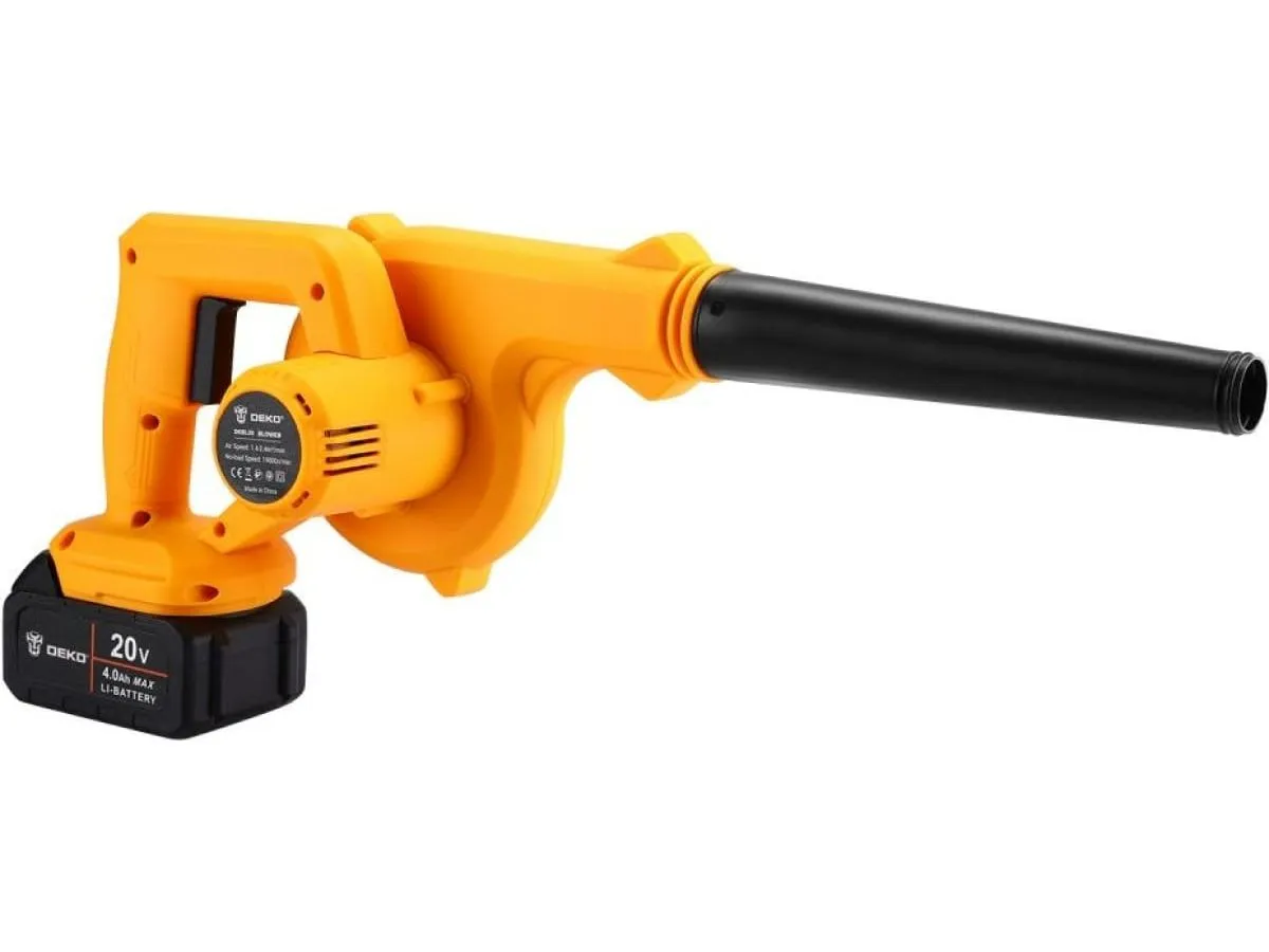 Воздуходувка садовая аккумуляторная  DEKO DKBL20, 20В, 2x4.0Ач - фото 4