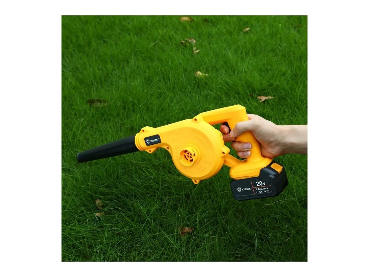 Воздуходувка садовая аккумуляторная  DEKO DKBL20, 20В, 2x4.0Ач - фото 5