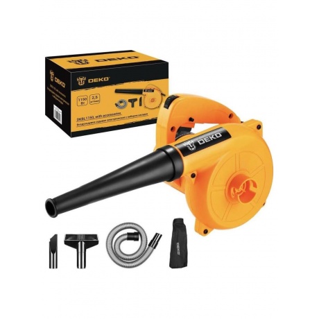 Воздуходувка садовая электрическая DEKO DKBL1150 с набором насадок 1890₽