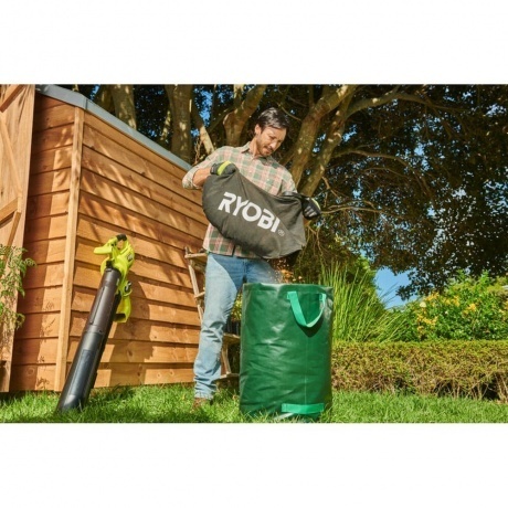 Садовый пылесос-воздуходувка Ryobi RY18BVXA-0 5133005546 - фото 11