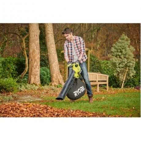 Садовый пылесос-воздуходувка Ryobi RY18BVXA-150 5133005666 - фото 4