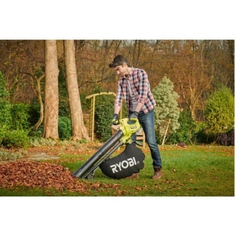 Садовый пылесос-воздуходувка Ryobi RY18BVXA-150 5133005666 - фото 5