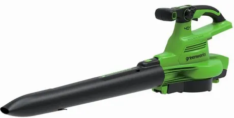 Воздуходувка-пылесос Greenworks GD40BV пит.:от аккум. зеленый/че...