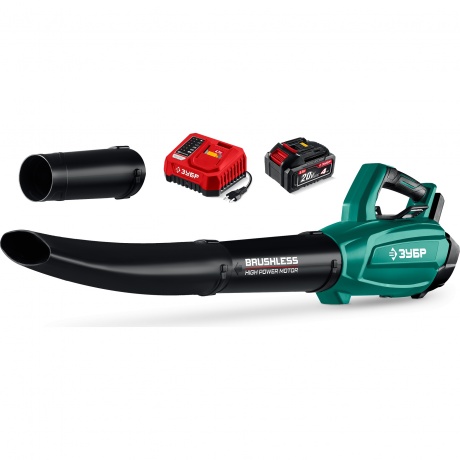 

Воздуходувка аккумуляторная ЗУБР 20 В, 800 м3/ч, 1 АКБ LMS (4 Ач), (ВА-800-41)