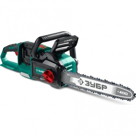 Пила цепная аккумуляторная ЗУБР 40 В, (2x20В), 400 мм шина, без ...