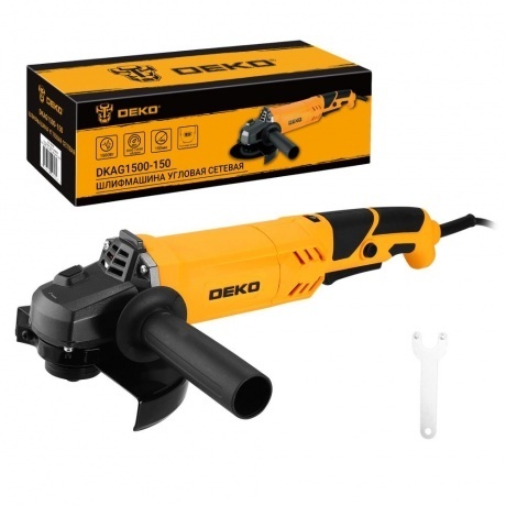 Углошлифовальная машина УШМ DEKO DKAG1500-150 150 мм 1500 Вт с регулировкой скорости 3440₽