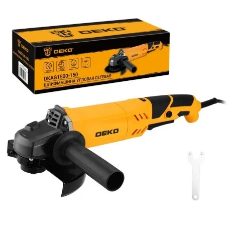 Углошлифовальная  машина (УШМ) DEKO DKAG1500-150, 150 мм, 1500 В...