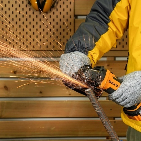 Углошлифовальная машина DEKO DKAG20-125, 2х4.0 Ач - фото 6