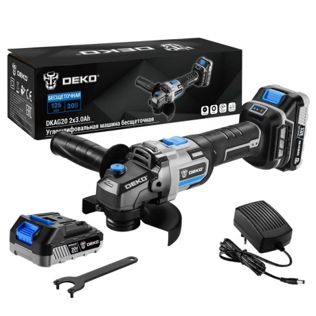 Углошлифовальная машина бесщеточная DEKO DKAG20 (063-4027)