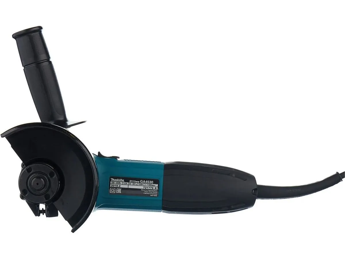Углошлифовальная машина Makita GA4530R 720Вт 11000об/мин рез.шпин.:M14 d=115мм - фото 2