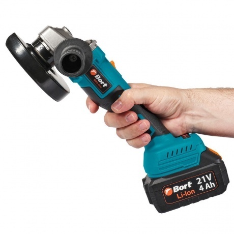 Машина шлифовальная угловая аккумуляторная Bort BWS-21Li - фото 7