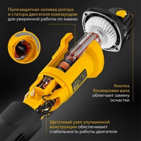 Машина шлифовальная угловая Denzel AG115-750 - фото 15