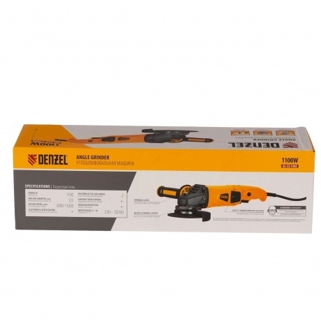 Машина шлифовальная угловая Denzel AG125-1100A - фото 5