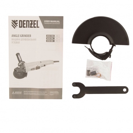 Машина шлифовальная угловая Denzel AG125-1100A - фото 6