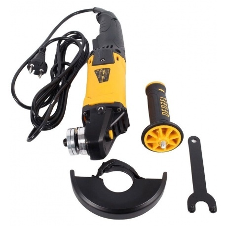 Машина шлифовальная угловая Denzel AG125-1100A - фото 9