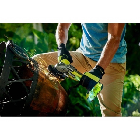 Углошлифмашина бесщеточная Ryobi One+ R18AG7-0 (5133002852) - фото 3