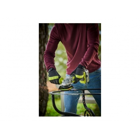 Углошлифмашина бесщеточная Ryobi One+ R18AG7-0 (5133002852) - фото 4