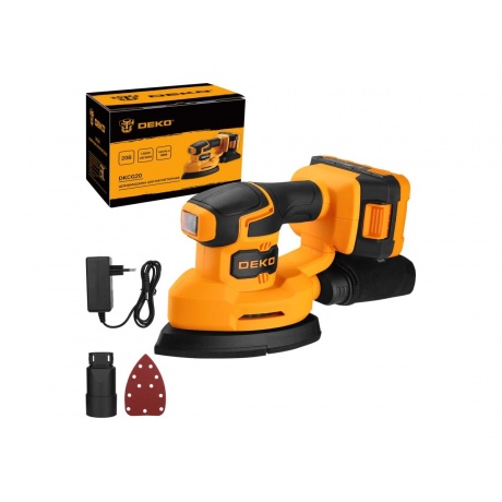 Шлифмашина аккумуляторная DEKO DKCG20 20В 120Ач 4930₽