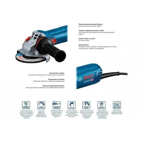 Угловая шлифмашина Bosch GWS 12-125 S (06013A6020) - фото 12