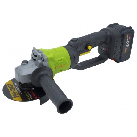 Углошлифовальная машина аккумуляторная PWA125 Procraft 20В 125мм АКБ 4АЧЗУ 5210₽