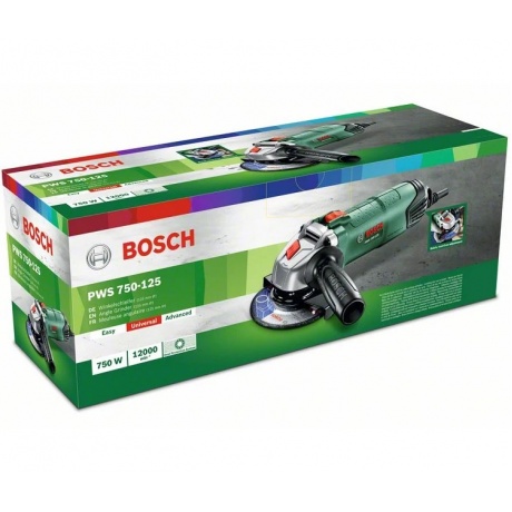 Углошлифовальная машина Bosch PWS 750-125 (06033A240D) - фото 12