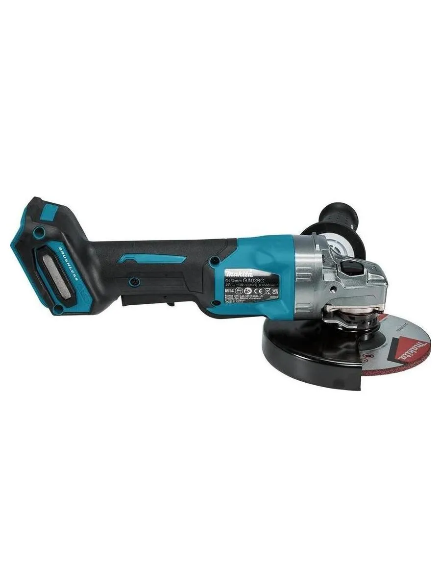 Углошлифовальная машина Makita GA036GZ 8500об/мин рез.шпин.:M14 d=150мм - фото 4