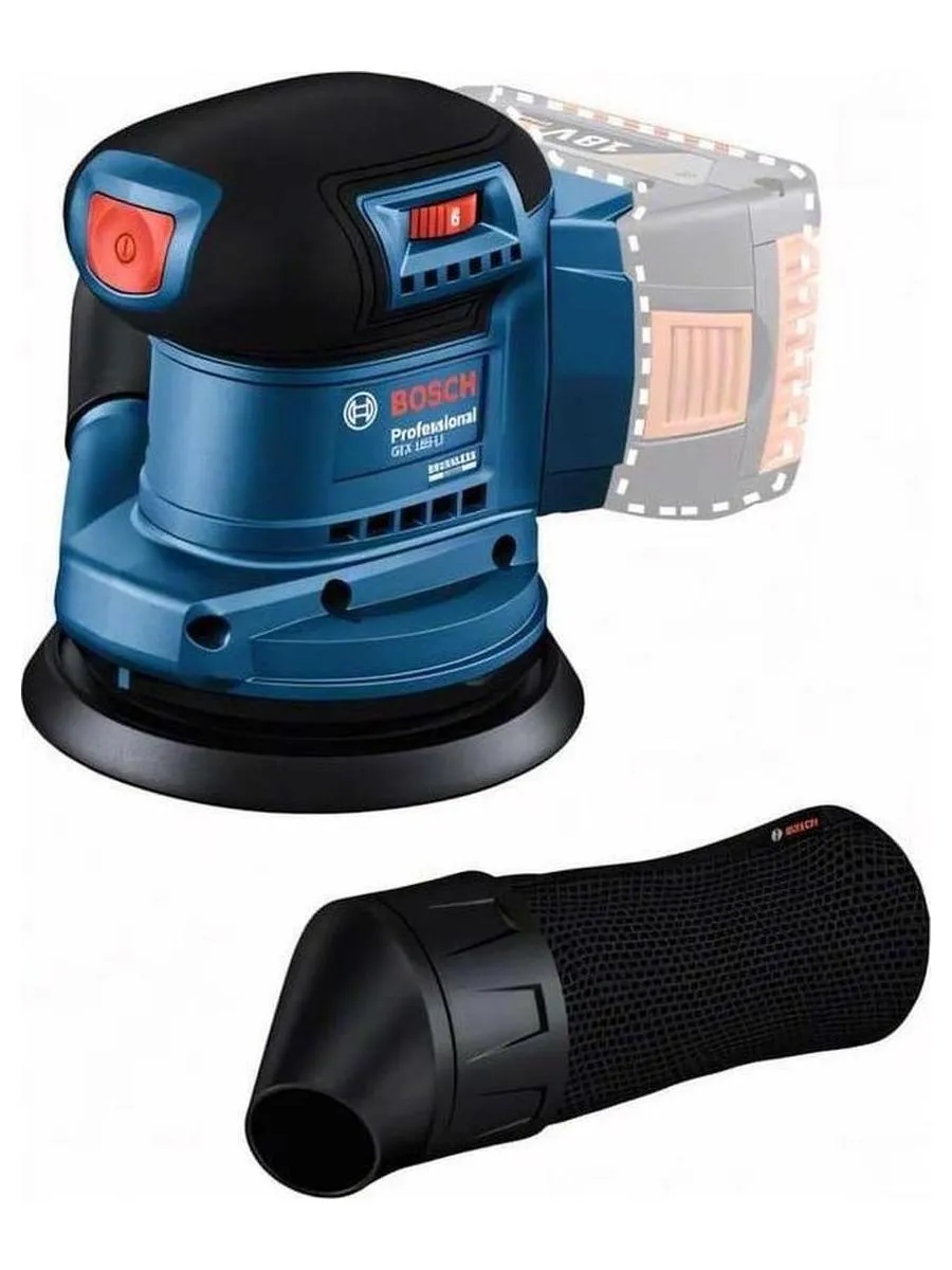 Эксцентриковая шлифмашина Bosch GEX 185-Li D125мм аккум. (06013A5020) - фото 2