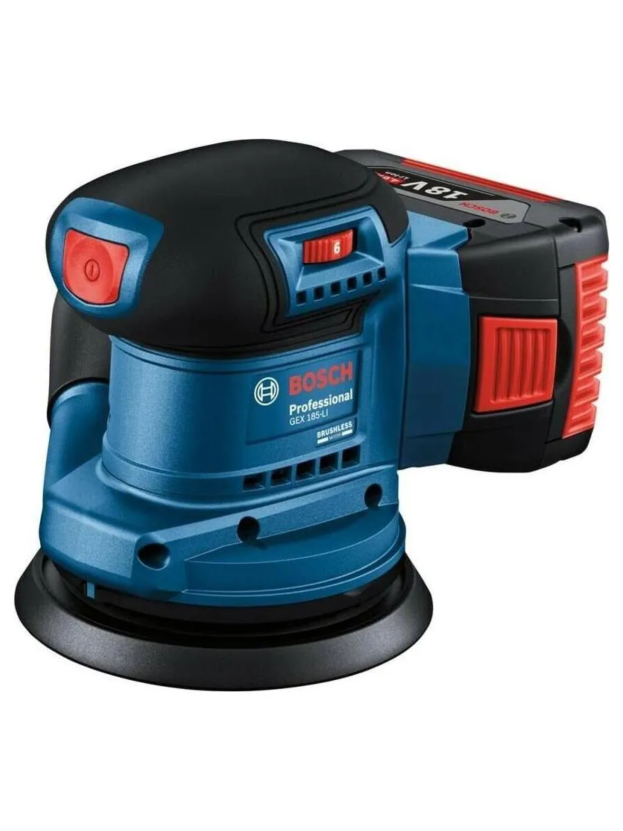 Эксцентриковая шлифмашина Bosch GEX 185-Li D125мм аккум. (06013A5020) - фото 1
