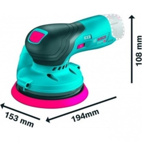 Эксцентриковая шлифмашина Bosch GEX 12V-125 D125мм аккум. (0601372101) - фото 6