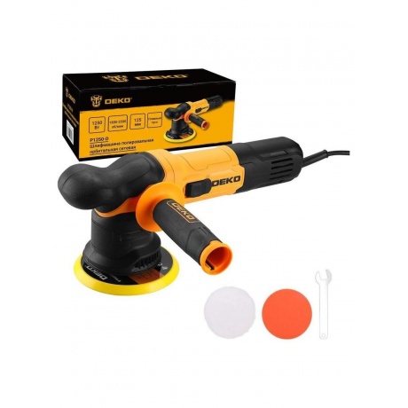 Шлифмашина полировальная орбитальная сетевая DEKO P1250-D 125мм 1250 Вт 4500₽