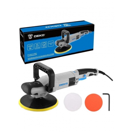 Шлифмашина полировальная сетевая DEKO P1500-D PRO 180мм 1500 Вт 6030₽