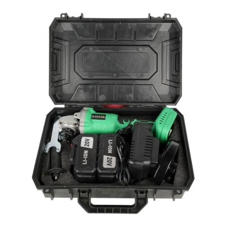 Углошлифовальная машина Zitrek ZKAG20-125 PRO 125мм 20B Li-Ion аккум 4 Aч - 2шт ЗУ кейс 4779₽